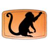 Faux Leather Engravable Patch - Curved Rectangle Thumbnail