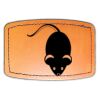 Faux Leather Engravable Patch - Curved Rectangle Thumbnail