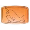 Faux Leather Engravable Patch - Curved Rectangle Thumbnail