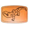 Faux Leather Engravable Patch - Curved Rectangle Thumbnail