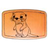 Faux Leather Engravable Patch - Curved Rectangle Thumbnail