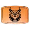 Faux Leather Engravable Patch - Curved Rectangle Thumbnail