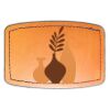 Faux Leather Engravable Patch - Curved Rectangle Thumbnail