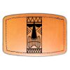 Faux Leather Engravable Patch - Curved Rectangle Thumbnail