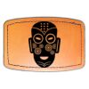 Faux Leather Engravable Patch - Curved Rectangle Thumbnail