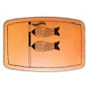 Faux Leather Engravable Patch - Curved Rectangle Thumbnail