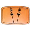 Faux Leather Engravable Patch - Curved Rectangle Thumbnail