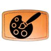 Faux Leather Engravable Patch - Curved Rectangle Thumbnail