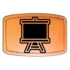 Faux Leather Engravable Patch - Curved Rectangle Thumbnail