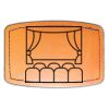 Faux Leather Engravable Patch - Curved Rectangle Thumbnail