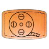 Faux Leather Engravable Patch - Curved Rectangle Thumbnail