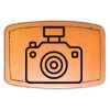 Faux Leather Engravable Patch - Curved Rectangle Thumbnail