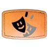 Faux Leather Engravable Patch - Curved Rectangle Thumbnail