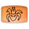 Faux Leather Engravable Patch - Curved Rectangle Thumbnail