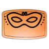 Faux Leather Engravable Patch - Curved Rectangle Thumbnail