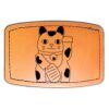 Faux Leather Engravable Patch - Curved Rectangle Thumbnail