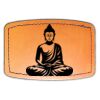 Faux Leather Engravable Patch - Curved Rectangle Thumbnail