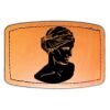 Faux Leather Engravable Patch - Curved Rectangle Thumbnail