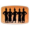 Faux Leather Engravable Patch - Curved Rectangle Thumbnail