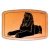 Faux Leather Engravable Patch - Curved Rectangle Thumbnail