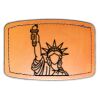 Faux Leather Engravable Patch - Curved Rectangle Thumbnail