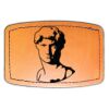 Faux Leather Engravable Patch - Curved Rectangle Thumbnail