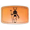 Faux Leather Engravable Patch - Curved Rectangle Thumbnail
