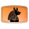 Faux Leather Engravable Patch - Curved Rectangle Thumbnail
