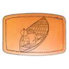 Faux Leather Engravable Patch - Curved Rectangle Thumbnail