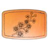 Faux Leather Engravable Patch - Curved Rectangle Thumbnail