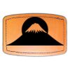 Faux Leather Engravable Patch - Curved Rectangle Thumbnail