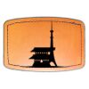 Faux Leather Engravable Patch - Curved Rectangle Thumbnail