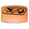 Faux Leather Engravable Patch - Curved Rectangle Thumbnail