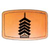 Faux Leather Engravable Patch - Curved Rectangle Thumbnail