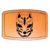Faux Leather Engravable Patch - Curved Rectangle Thumbnail
