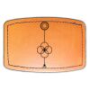 Faux Leather Engravable Patch - Curved Rectangle Thumbnail