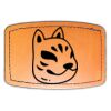 Faux Leather Engravable Patch - Curved Rectangle Thumbnail