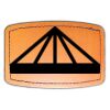 Faux Leather Engravable Patch - Curved Rectangle Thumbnail