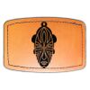 Faux Leather Engravable Patch - Curved Rectangle Thumbnail