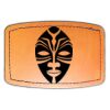 Faux Leather Engravable Patch - Curved Rectangle Thumbnail