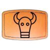 Faux Leather Engravable Patch - Curved Rectangle Thumbnail