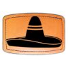 Faux Leather Engravable Patch - Curved Rectangle Thumbnail