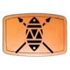 Faux Leather Engravable Patch - Curved Rectangle Thumbnail