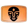 Faux Leather Engravable Patch - Curved Rectangle Thumbnail