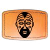 Faux Leather Engravable Patch - Curved Rectangle Thumbnail