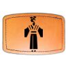 Faux Leather Engravable Patch - Curved Rectangle Thumbnail