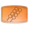 Faux Leather Engravable Patch - Curved Rectangle Thumbnail