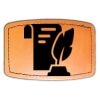 Faux Leather Engravable Patch - Curved Rectangle Thumbnail