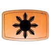 Faux Leather Engravable Patch - Curved Rectangle Thumbnail