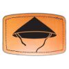 Faux Leather Engravable Patch - Curved Rectangle Thumbnail